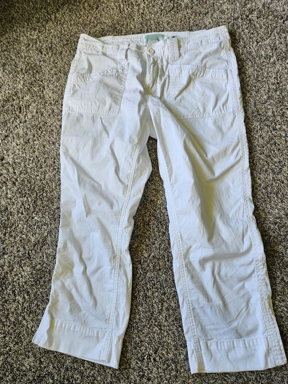 Aventura White Wide-Leg Casual Pants